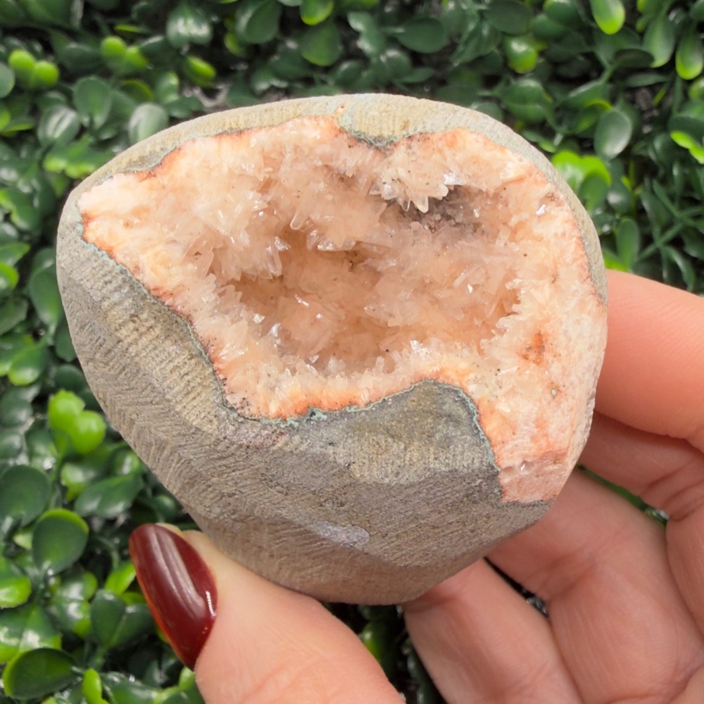 Pink Heulandite Geode